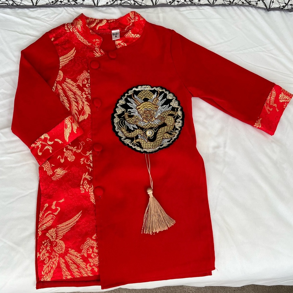 Lunar New Year Chinese Tet Boy Ao Dai Costume